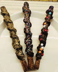 chocolate covered pretzel rod